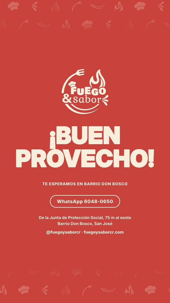 Menú Fuego & Sabor, página 12: ¡Buen provecho!