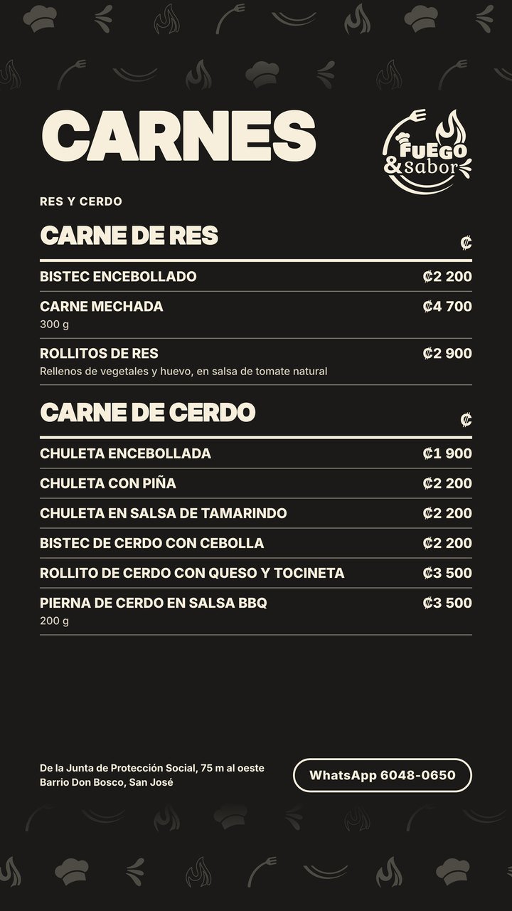 Menú al vacío Fuego & Sabor, página 6: Carnes