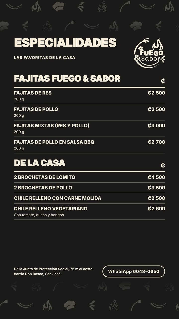 Menú al vacío Fuego & Sabor, página 8: Especialidades